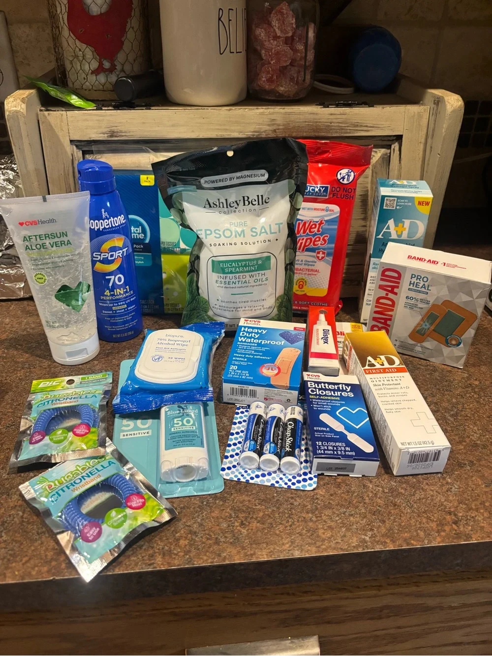 Beauty care Bin with First Aid & Personal Care Kits
